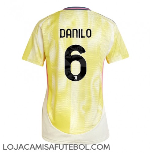 Camisa de Futebol Juventus Danilo Luiz #6 Equipamento Secundário Mulheres 2024-25 Manga Curta